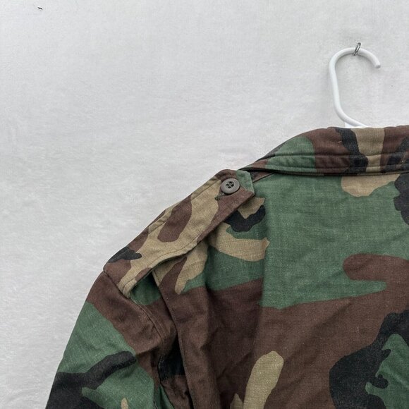 M65 Jacket Mens M Camo Woodland Full Zip Hooded US Army Cold Weather Field - Picture 9 of 10